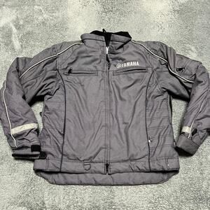Yamaha Coat Womens Large ?? Blue Gray Racing Jacket Snowmobile